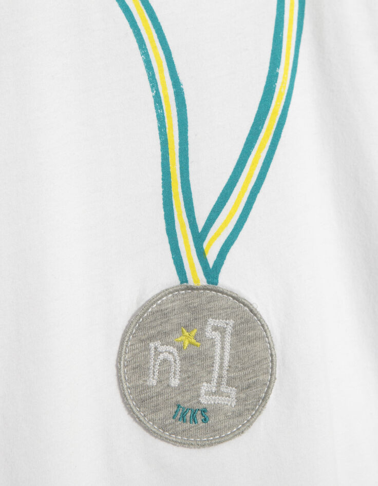 Weißes Jungen-T-Shirt-2