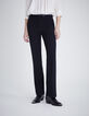 Marineblaue Damenhose mit Tennisstreifen-2