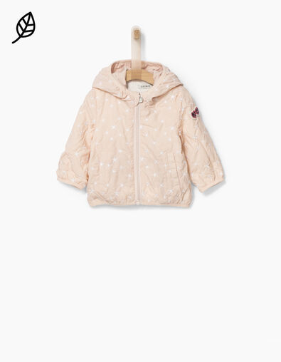 Baby girls' powder pink embroidered jacket - IKKS