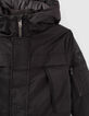 Parka 2 en 1 negra y plumas sin mangas ni&ntilde;o-2