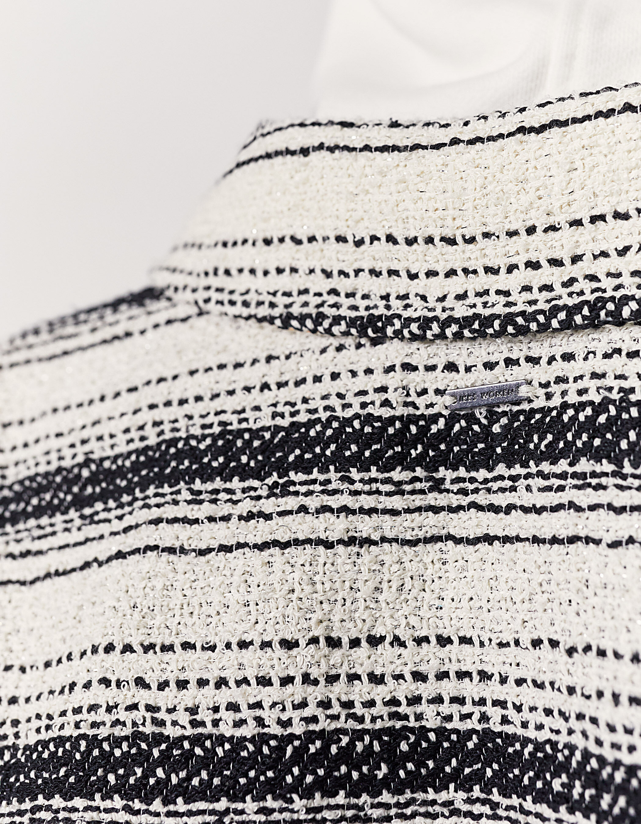 IKKS Jungen Polo Blanc À Rayures Dégradé De Bleu Polohemd