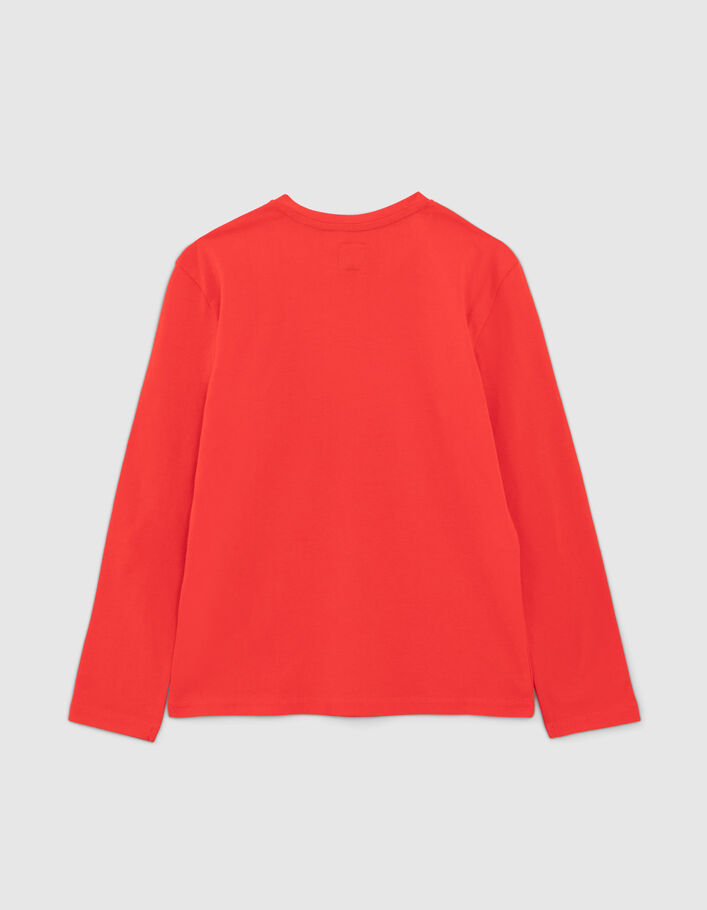 Rood T-shirt opdruk basketbalspelers jongens-4