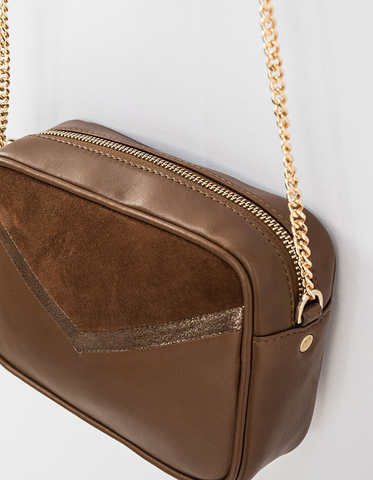 Sac à main boite sable en cuir I.Code-2