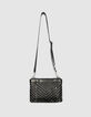 Clutch 1440 Reporter cuero acolchado tachuelas mujer-4