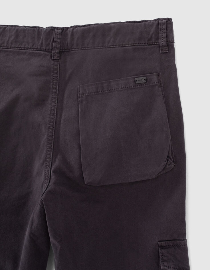 Pantalon battle noir avec zip garçon -6