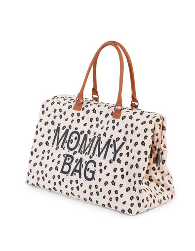 Ecru luiertas Mommy Bag luipaardprint CHILDHOME - IKKS