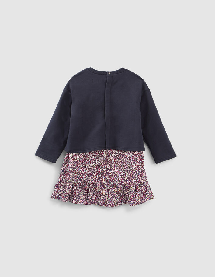 Baby girls’ 2-in-1 star print dress with sweatshirt-5