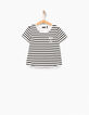 Matrozenshirt gebroken wit, twee stoffen meisjes-1