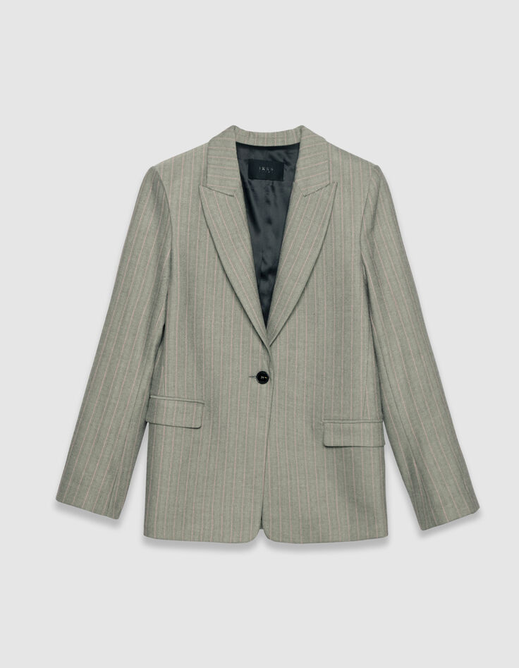 Americana gris rayas rosas mujer-4