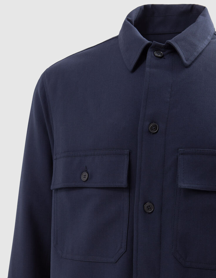 Marineblaues REGULAR-Herrensakko mit mehreren Taschen-6