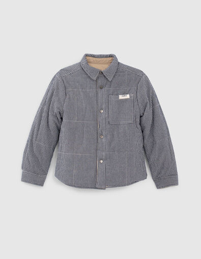 Veste réversible beige et vichy garçon - IKKS