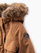 Parka caramel fourrée fille-5