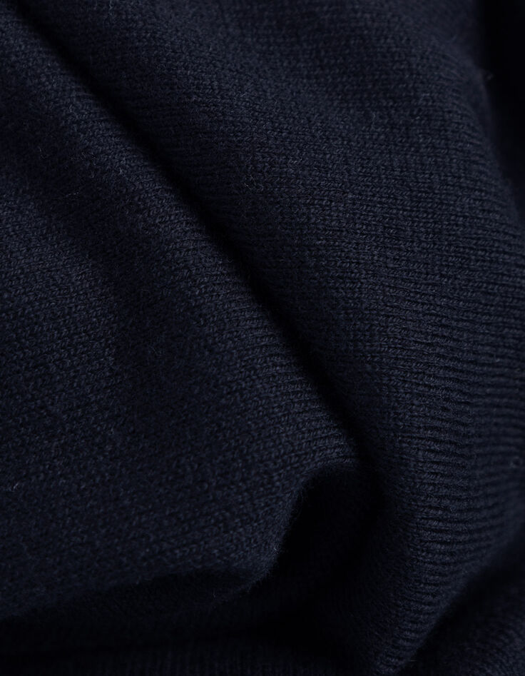 Marine gebreide trui rolkraag katoen-kasjmier Heren-7