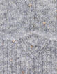 Girls’ grey marl lurex knit beanie and snood set-5