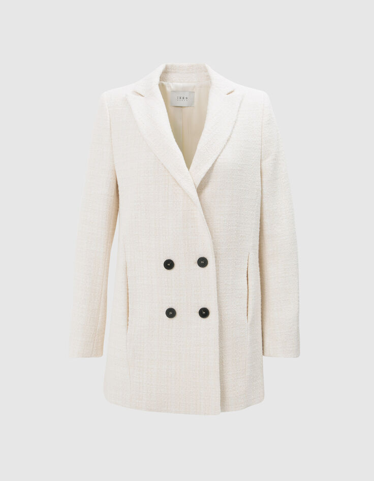 Abrigo crudo efecto tweed-7