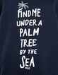 Girls’ navy slogan glitter sweatshirt dress-3