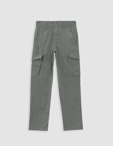 BATTLE khaki pants with zipped pocket for boy - IKKS
