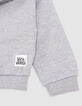 Sweat grau Bio-Baumwolle Visuel Joie VICE-VERSA girl-4 Sweat grau Bio-Baumwolle Visuel Joie VICE-VERSA girl-4