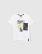 Boys&rsquo; white T-shirt with lenticular JURASSIC WORLD image-3