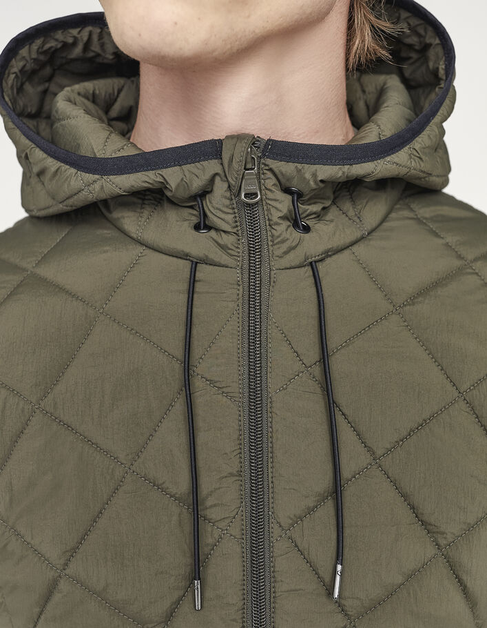 Men’s khaki light padded jacket - IKKS