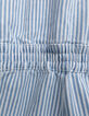 Combishort en jean blanc rayures bleues fille-8