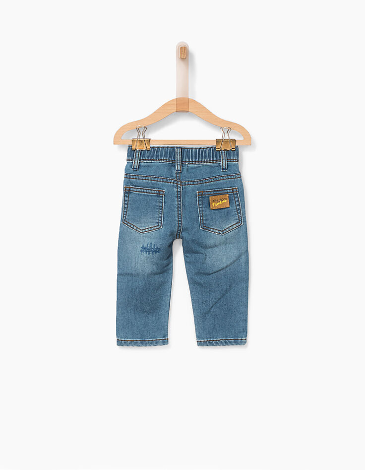 Vaquero stone blue con parches bebé niño -3 Vaquero stone blue con parches bebé niño -3