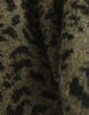 Khaki Damen-Winterpulli Jacquard-Strick Leomuster-6