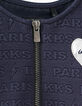 Vestido navy de punto en relieve IKKS PARIS niña-4