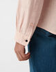 Roze SLIM overhemd in linnen Heren-5