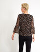 Top negro jacquard estampado ikat corazones I.Code-4