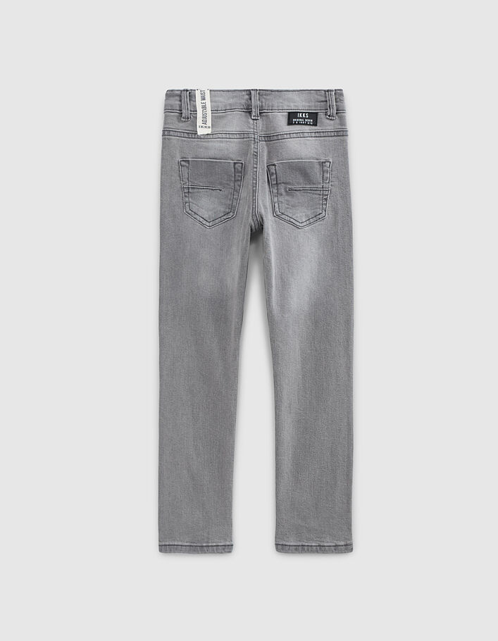 Jean slim gris Essentiel en coton bio garçon - IKKS