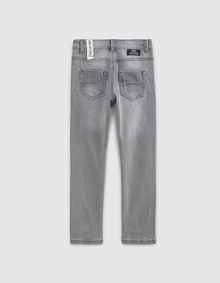 Boys’ slim grey trousers-4
