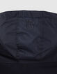 Parka navy bi mati&egrave;re &agrave; capuche fourr&eacute;e gar&ccedil;on -6