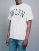 Wit T-shirt maxi-letters Collegestijl heren-6
