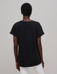 Camiseta negra oversize visual panther de mujer-3