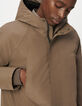 Beige parka WATERPROOF BREATHABLE doorstikt Heren-7