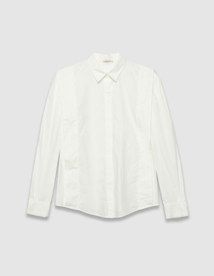 Camisa blanca cortes laterales mujer-6