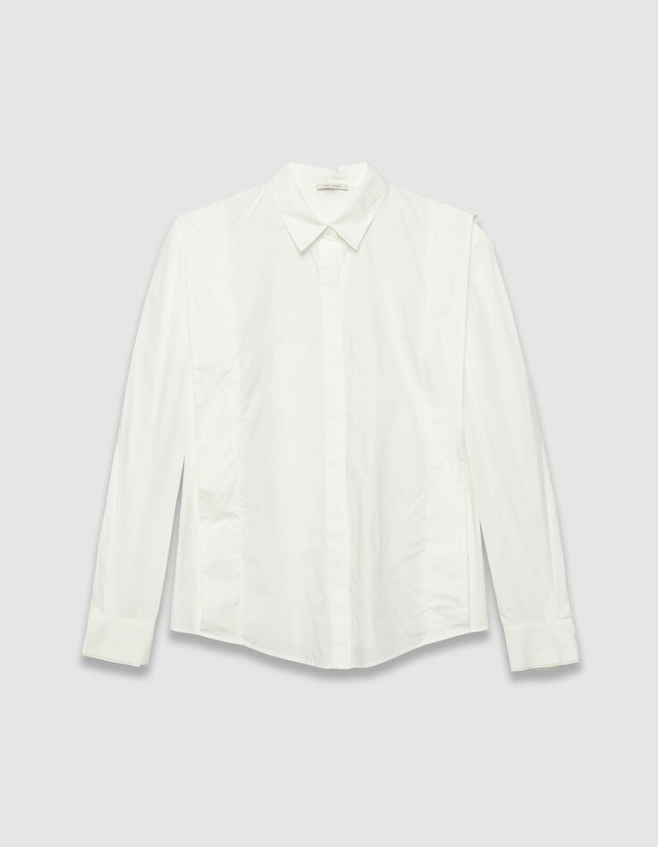Camisa blanca cortes laterales mujer-6 Camisa blanca cortes laterales mujer-6