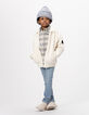 Ecru ritsvest doorstikt sherpa jongens-1