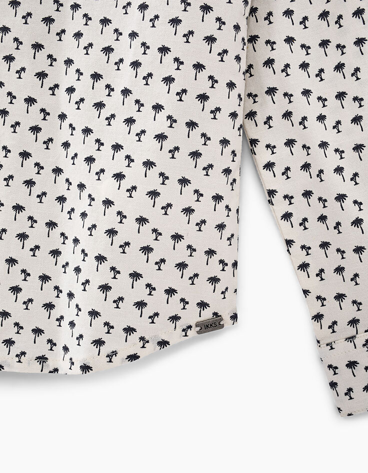Camisa cruda estampado palmeras niño -6 Camisa cruda estampado palmeras niño -6