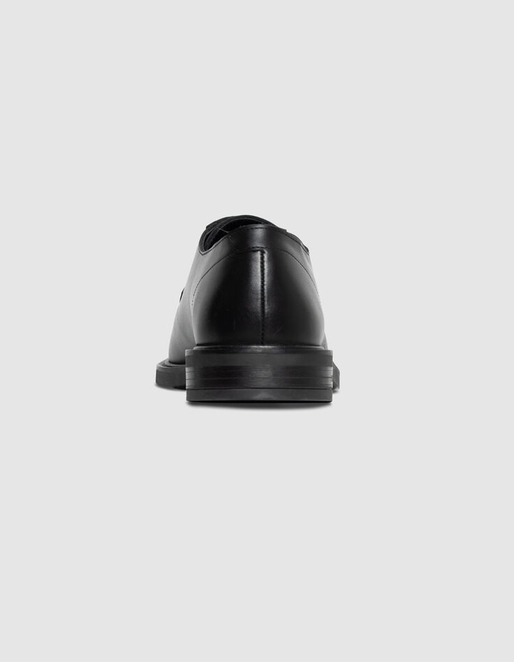 Schwarzes Leder Derbies Herren-3