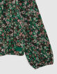 Khaki blouse LENZING™ ECOVERO™ bloemenprint meisje-4