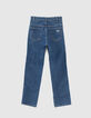Blauwe STRAIGHT jeans biokatoen meisjes-3