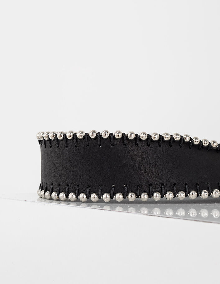 Ceinture Large En Cuir Brillant Roberto Belido - Taille 32" - Style Urbain Et élégant