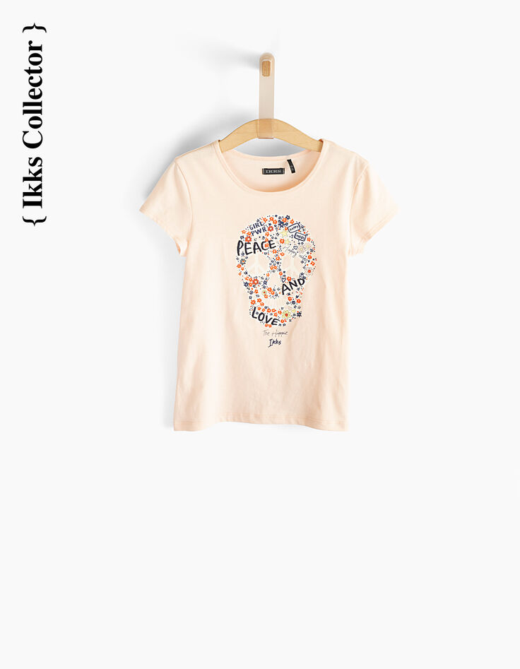 Rosa Mädchen-T-Shirt Collector The Hippie-2