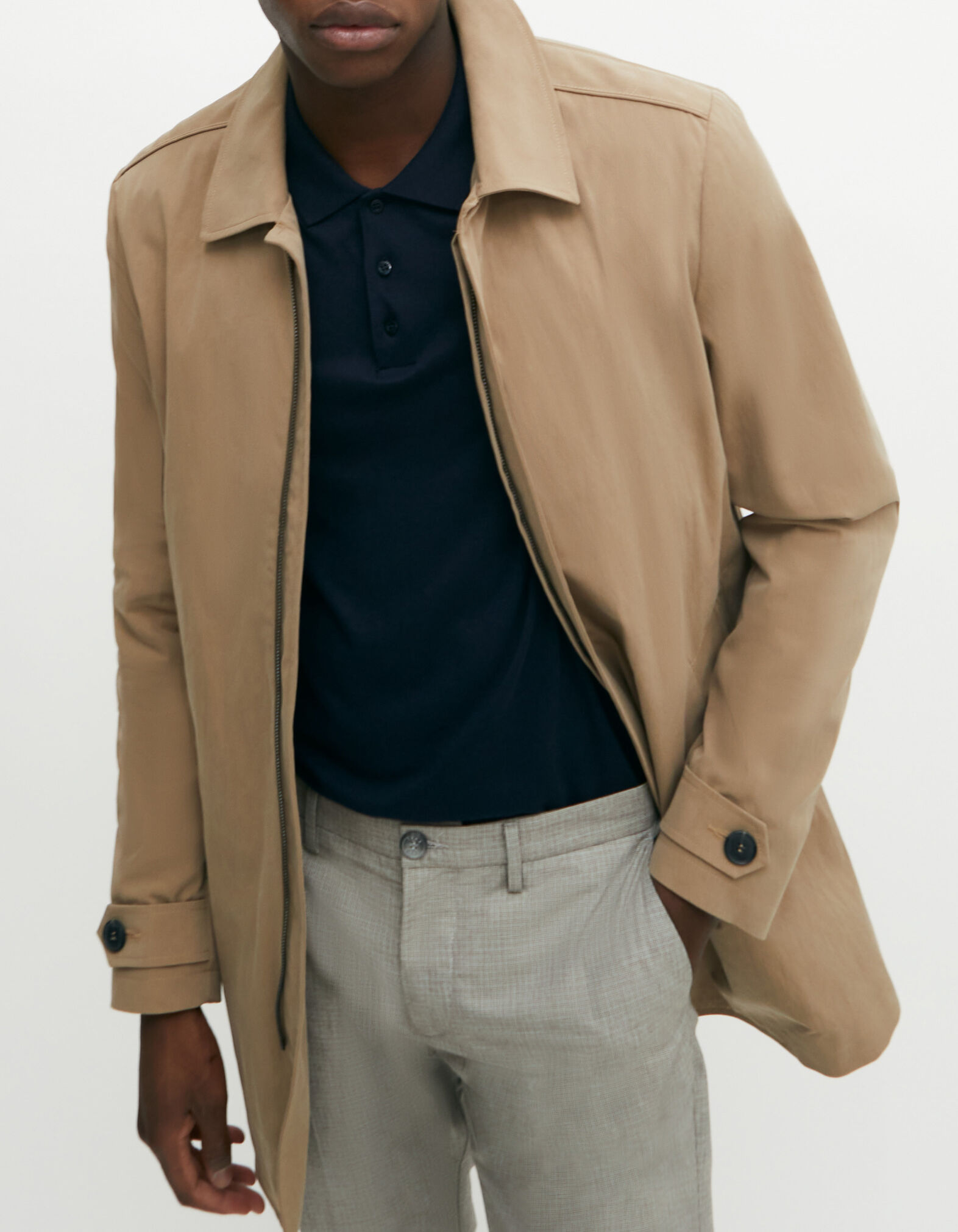 Coat beige outlet men