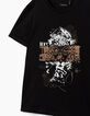 Boys’ black leopard triptych print T-shirt -3