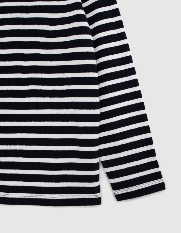 Men’s long-sleeve sailor-stripe T-shirt-6