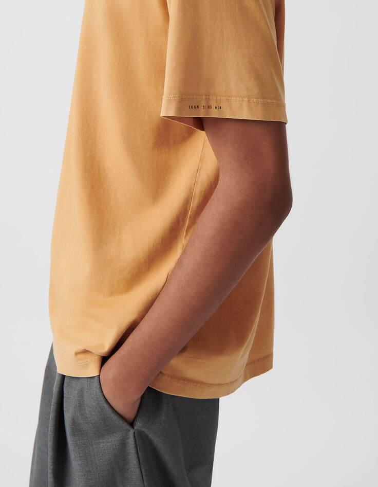 T-shirt curcuma coton bio effet lavé Homme-4 T-shirt curcuma coton bio effet lavé Homme-4