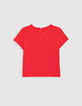 Rood T-shirt voor meisjes-3